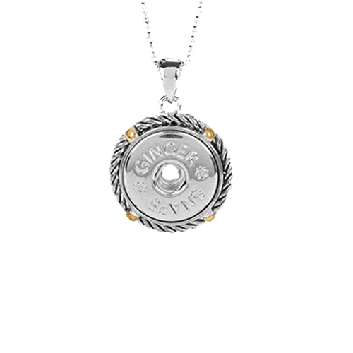 Ginger Snaps Mixed Metal Necklace