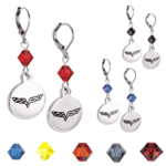 C6 Corvette Crystal Earrings