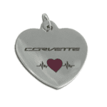 Corvette Heart Beat Pendant