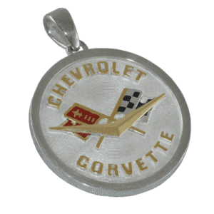 C1 Corvette hood emblem pendant