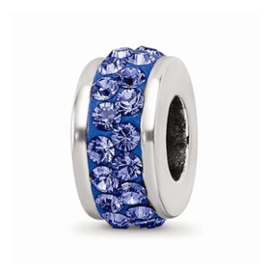 Sapphire blue spacer bead