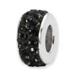 Black spacer bead