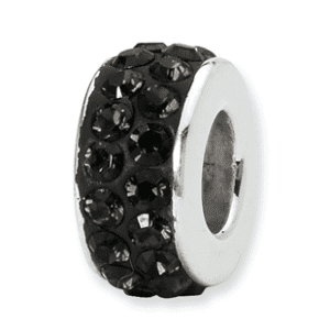 Black spacer bead