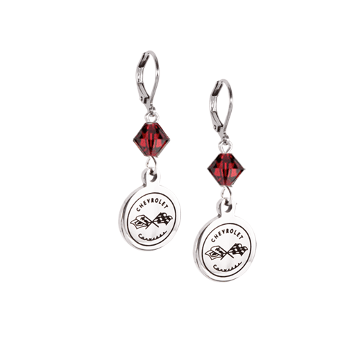 Siam Crystal C1 Corvette Earrings