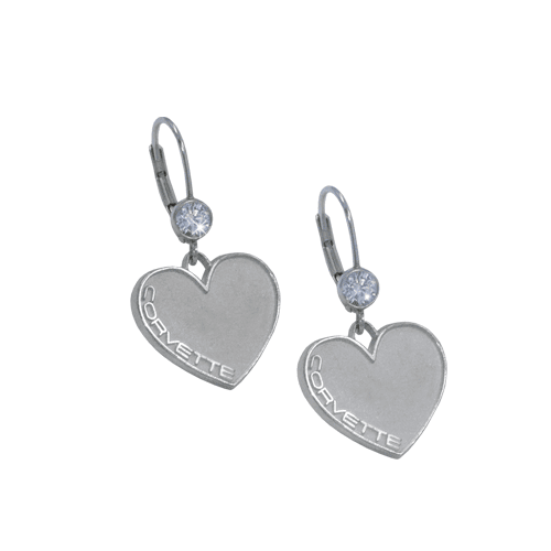 Corvette Heart Shaped Earrings