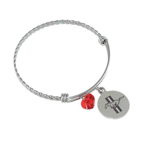 Red Mustang Charm Bracelet