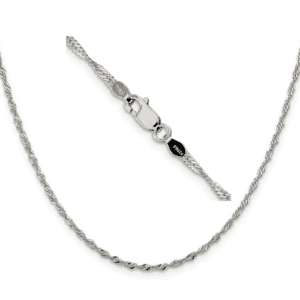 Sterling silver singapore chain