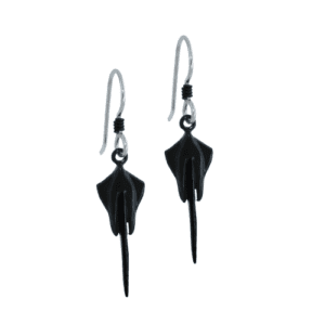 Black C8 Stingray Earrings