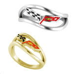 C6 Corvette Wave Ring