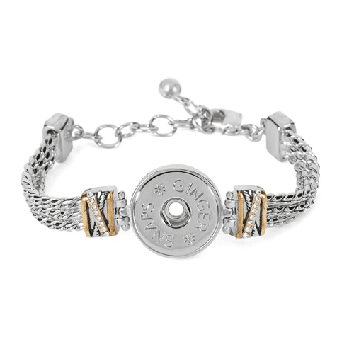 Ginger Snaps Mixed Metal Bracelet