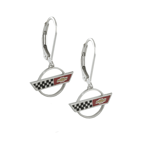 Sterling C4 Leverback Earrings