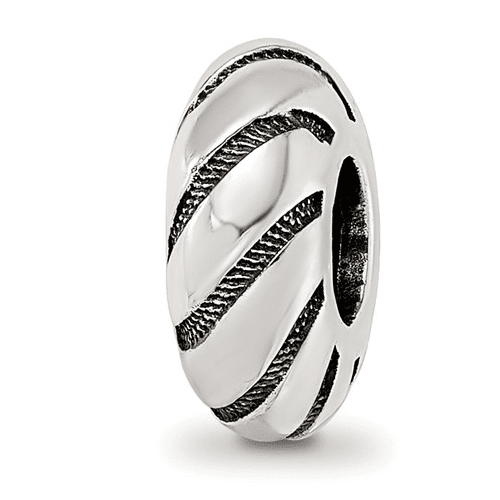 Swirl Pattern Spacer Bead