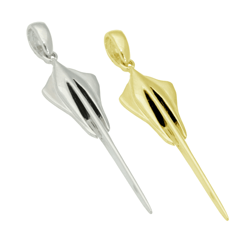 Large C8 Stingray Pendant