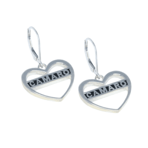 Camaro heart earrings