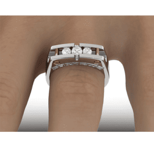 C8 Corvette diamond caliper ring