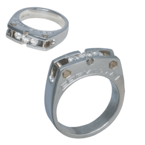 C8 Corvette diamond caliper ring