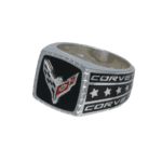 C8 Corvette Enameled Diamond Ring