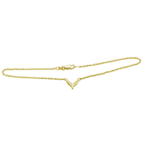 Gold C8 Ankle Bracelet