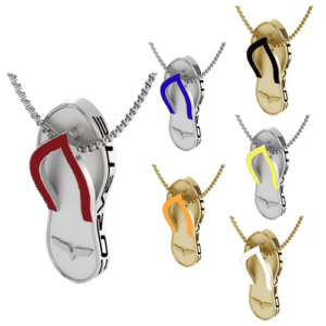 C6 Corvette flip flop pendant