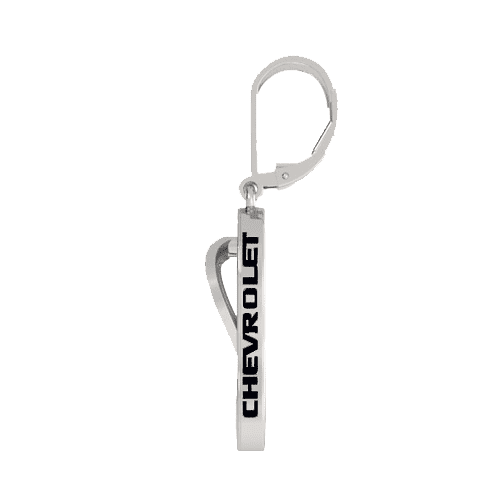 Chevrolet Bowtie Flip Flop Earring Side