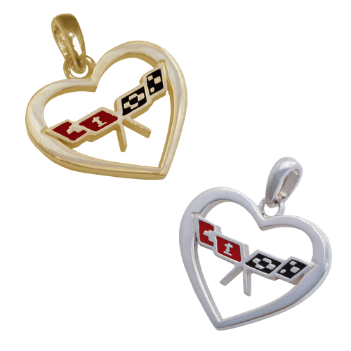 Late C3 Corvette Heart Pendant Late C3 Corvette Heart Pendant