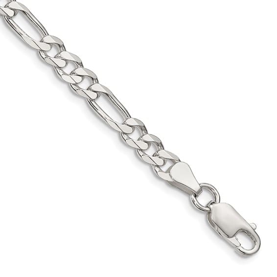 Sterling Figaro chain with lobster clasp