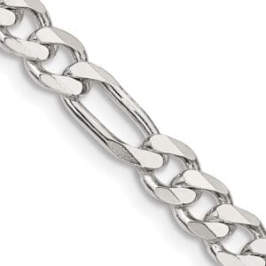 Sterling Figaro chain link