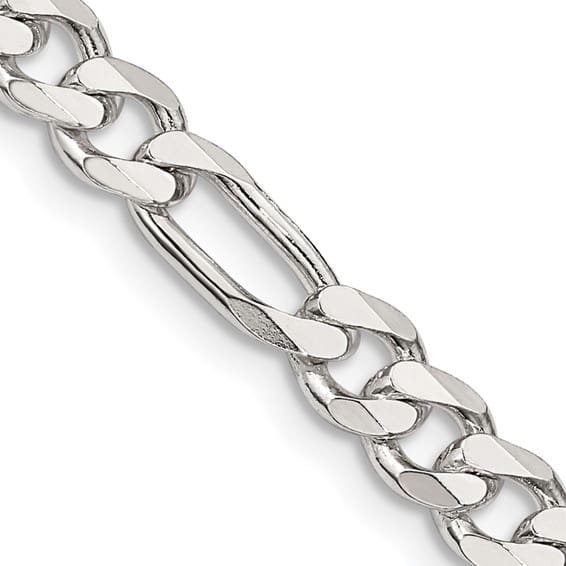 Sterling Figaro chain link