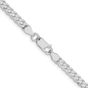 Sterling curb chain lobster clasp