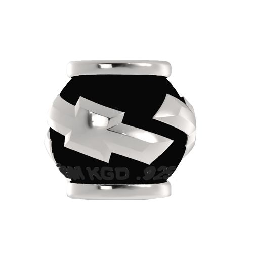 Chevy Bowtie Barrel Bead