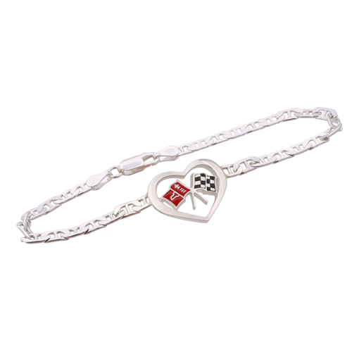 C2 Corvette Heart Bracelet